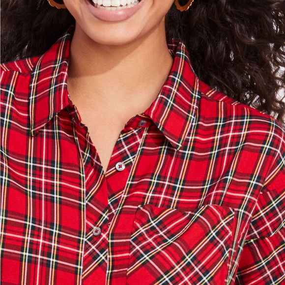 Vineyard Vines Weekend Plaid Button Down Blouse - Picture 2 of 6